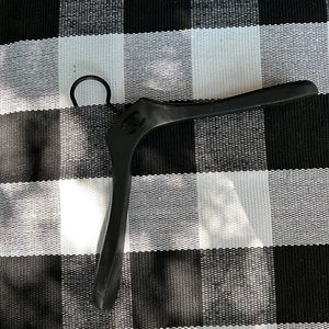 CHANEL 100% Authentic Clothes Hanger black Heavy duty